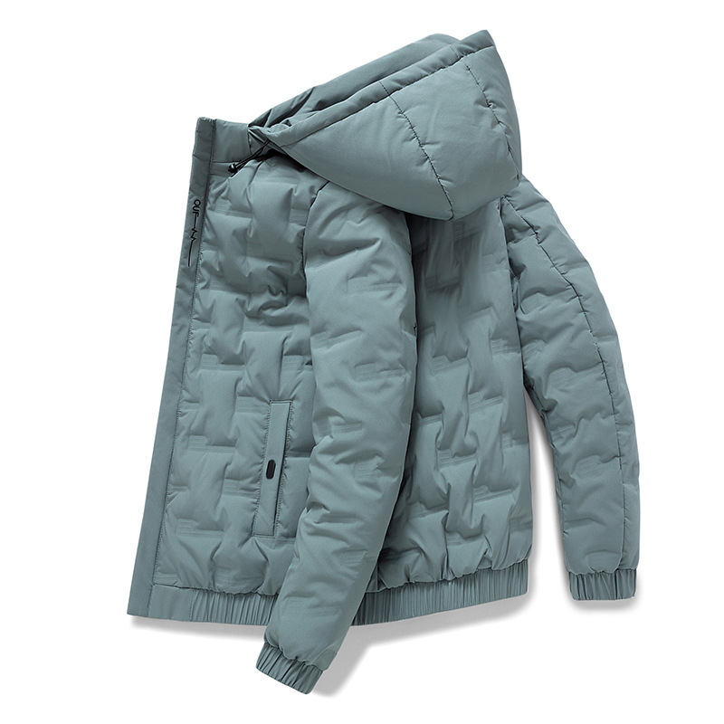 Chaqueta de plumón de pato blanco corta, ligera, con capucha, informal y moderna para jóvenes, tallas 5XL-8XL para hombre.