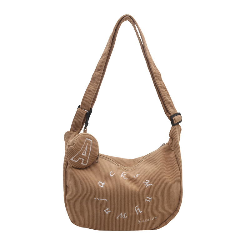 2024 invierno nuevo diseño de nicho bolso de alta capacidad bolso de hombro de moda simple bolso de mensajero de ocio de estilo occidental