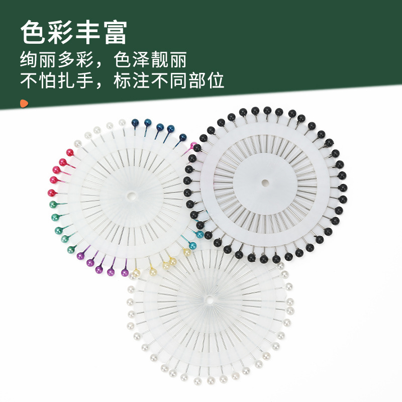 Fábrica de gran aguja de perla de gran cabeza aguja de perla fija joyería para colocar aguja de perla de color aguja de perla de color