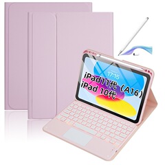 适用iPadAir11平板保护套A16带触控板背光蓝牙键盘10代上笔槽支架
