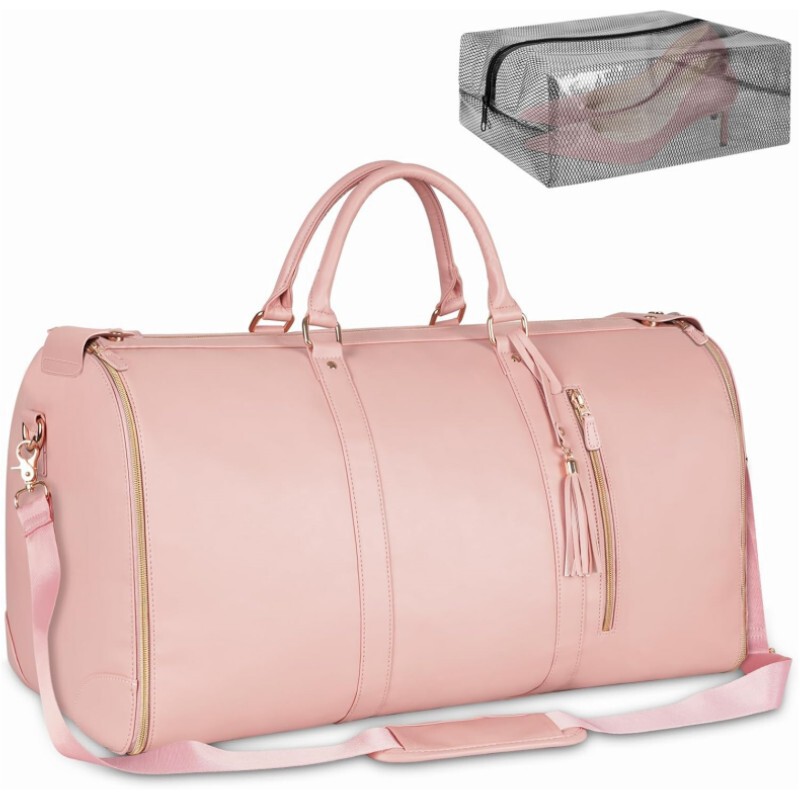 in stock Cross-border Travel Portable Folding Women's Clothing Duffel Bag Outdoor Fitness Bag Multi-functional Overnight Storage