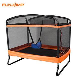 Funjump Trampoline Manufacturers Supply Cross-Border Dedicated for Large Commercial Rectangular Square Trampoline 4X6Ft Children