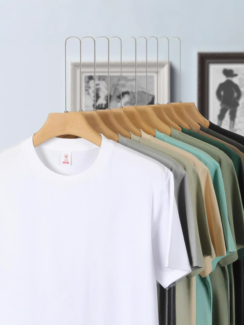 Solona 7A antibacteriano frío camiseta cultural de manga corta impresión de patrón bordado camiseta de cuello redondo logotipo impresión personalizada uniforme de clase