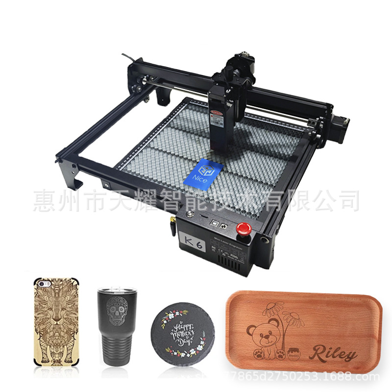 K6-10W DIY家用激光雕刻机工艺品木纸等流行产品2025年便携式激光