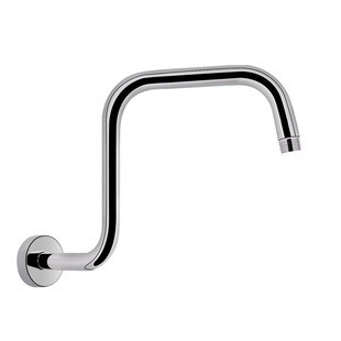 Cross-Border 13-inch stainless steel wall tube concealed shower accessories S-shaped large question mark tube shower arm Amazon