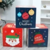 Christmas paper gift box HY6 [pack of 3] single 25cm