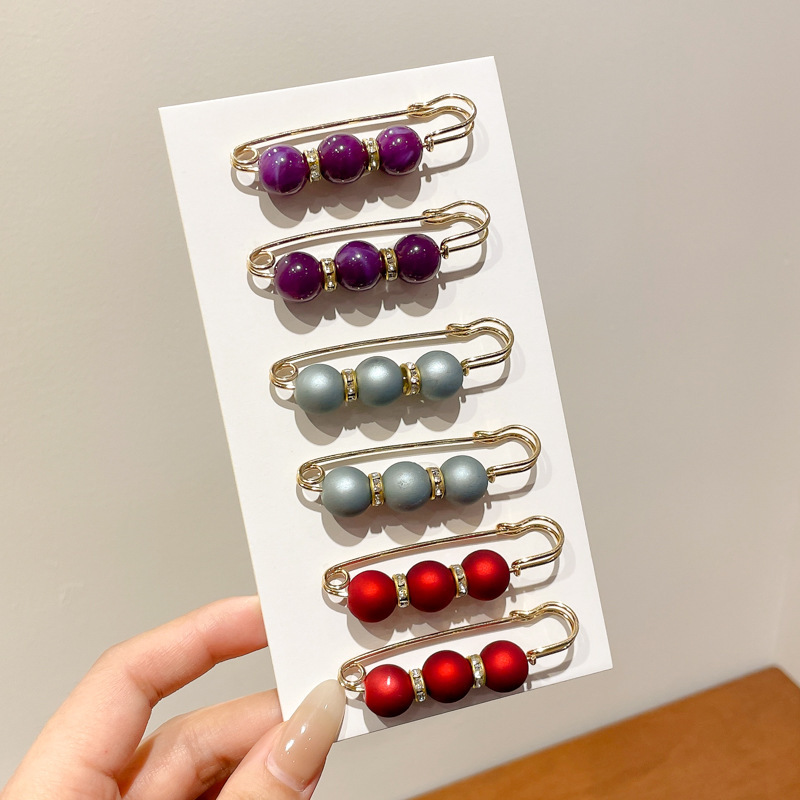 Falda con hebilla de cintura de perlas, circunferencia de cintura grande, cambio de artefacto, hebilla anti-luz, ropa, broche de diseño fijo