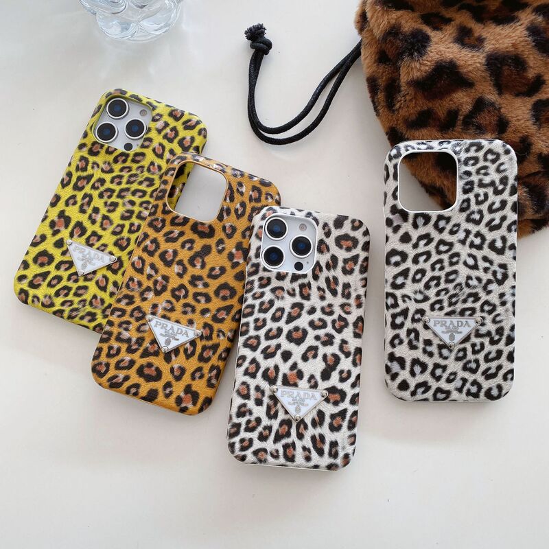 Gold Leopard Print iPhone16pro Max Mobile Phone Case Apple 15pro Half Bag Protective Case 14pro Trendy P Home