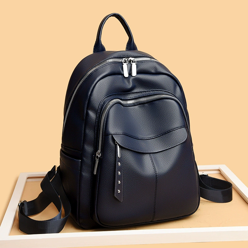 Backpack, school backpack for elementary students, 34×12×28 cm, laptop-friendly, simple elegant design