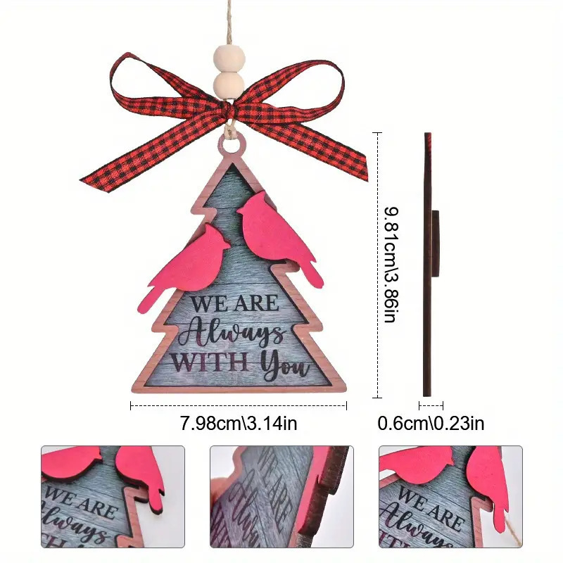 越境新居移転プレゼントクリスマスツリーのペンダント二重彫刻木造工芸品創意家庭装飾プレゼント|undefined