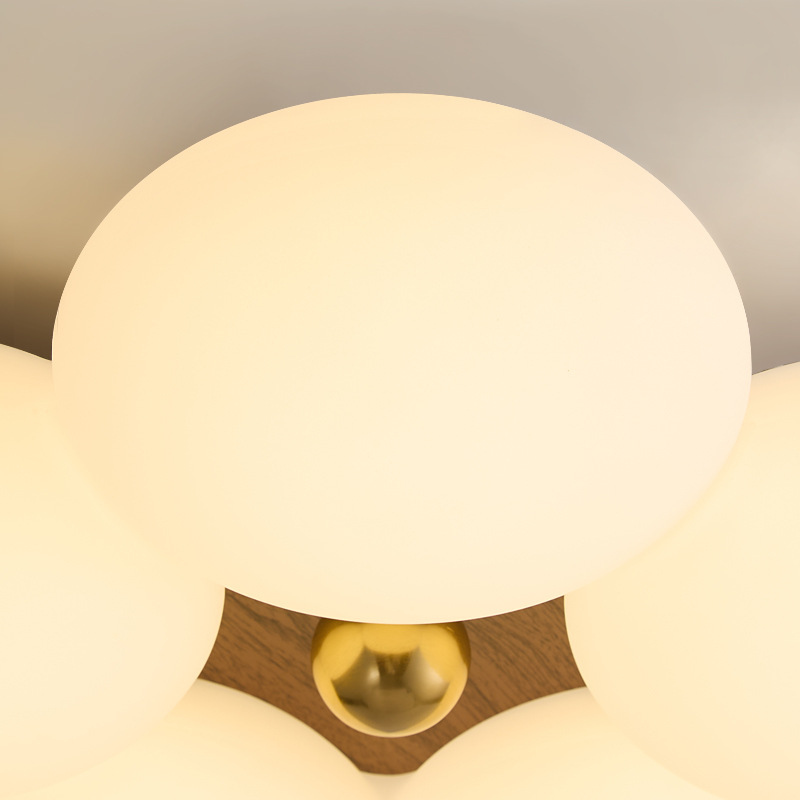 Crema lámpara de dormitorio de estilo antiguo flor minimalista moderna lámpara de dormitorio principal lámpara de habitación protección ocular de espectro completo lámpara de habitación para niños