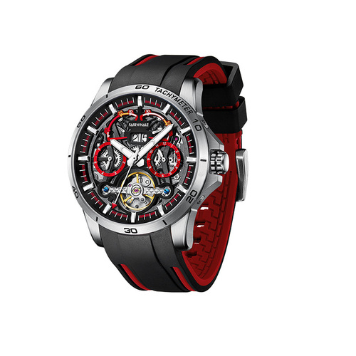 Internet celebrity Mark Huafei sports watch men's dropshipping fashion metal tourbillon mechanical watch