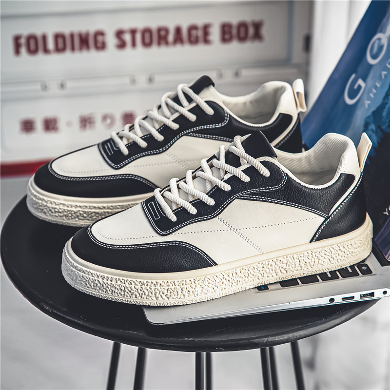 Four Seasons German Training Student Leather Casual Sports Board Low cut Breathable Versatile Men's Shoes_voghion.com