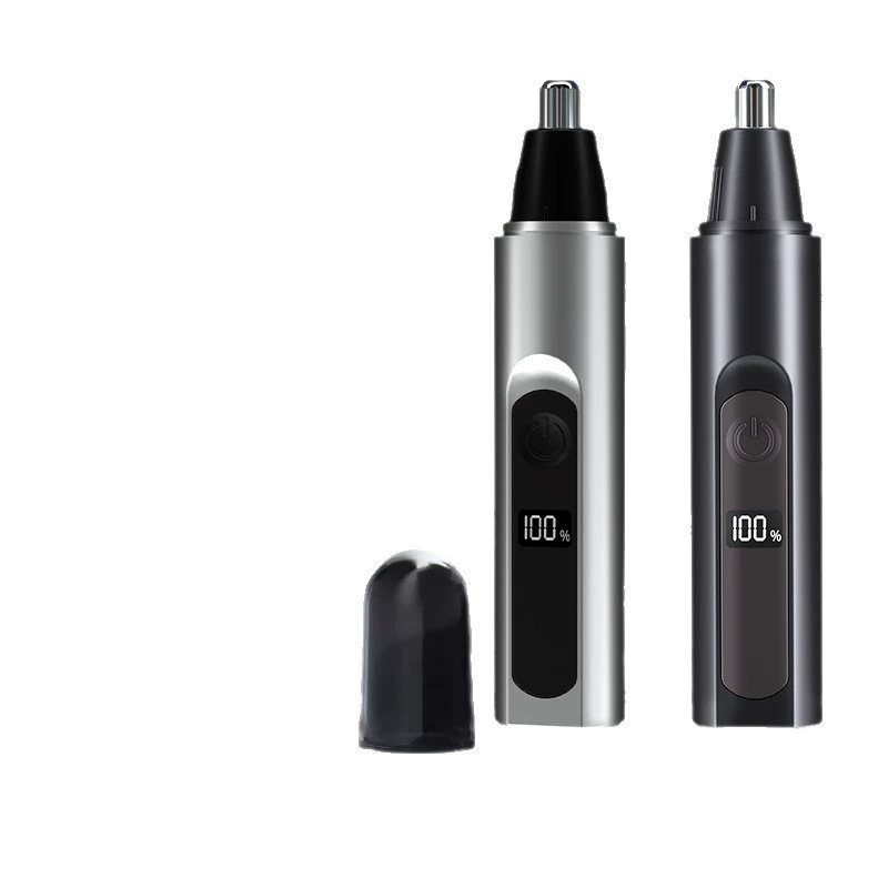 Триммер для носа, чистит nostrils, men's rechargeable mini portable nose hair trimmer with battery display