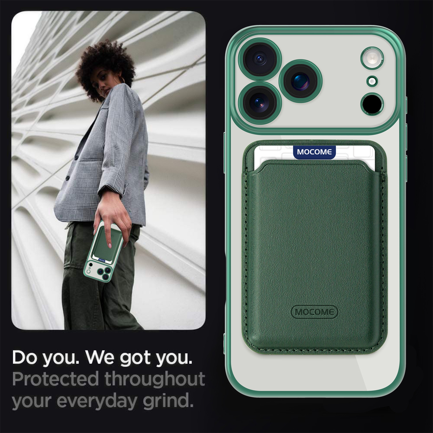 Neue magnetische Hülle im CD-Design mit Kartenhalter für iPhone 17 Pro Max, stoßfeste Hülle für alle iPhone-Serien_voghion.com