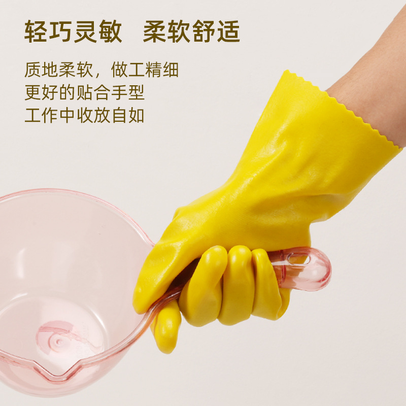 Factory Wholesale PVC Dipped Gloves Shunyi 803 Polyvinyl Chloride Coated Oil-Resistant Acid-Base-Resistant Wear-Resistant Dipped Gloves