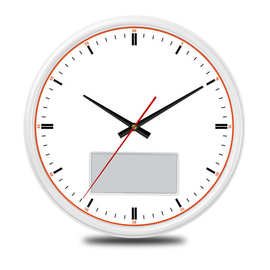 FAJ-360跨境 time clock 白色白屏 黑色白屏 复古圆形闹钟