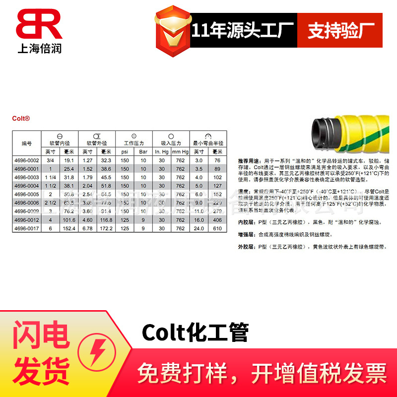 供应Colt化工管化学品管酸碱管|ms