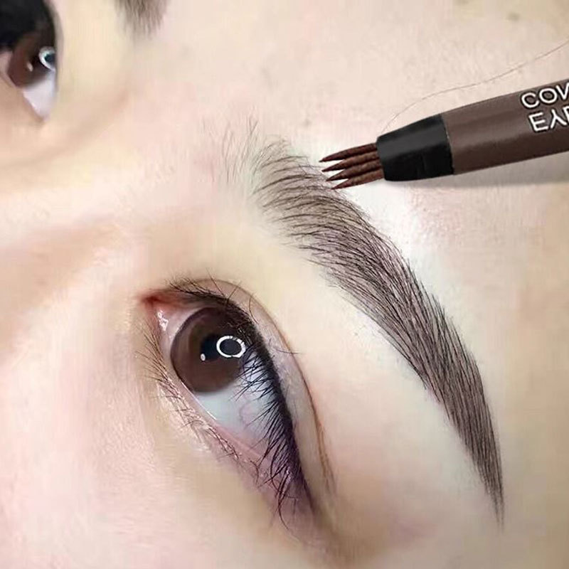 翠黛四叉水眉笔持久防水持久仿真眉感 根根分明眉笔女加工定制oem