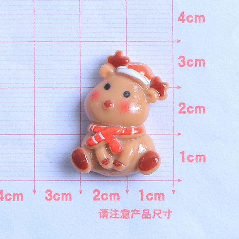 Santa Claus dibujos animados DIY crema pegamento resina accesorios epoxi teléfono caso tocado horquilla hebilla del zapato material de la joyería image 8