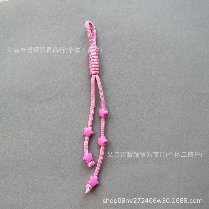 彩色五角星包包挂件miu系挂绳中国风秘鲁结箱包手机钥匙扣挂饰品|undefined