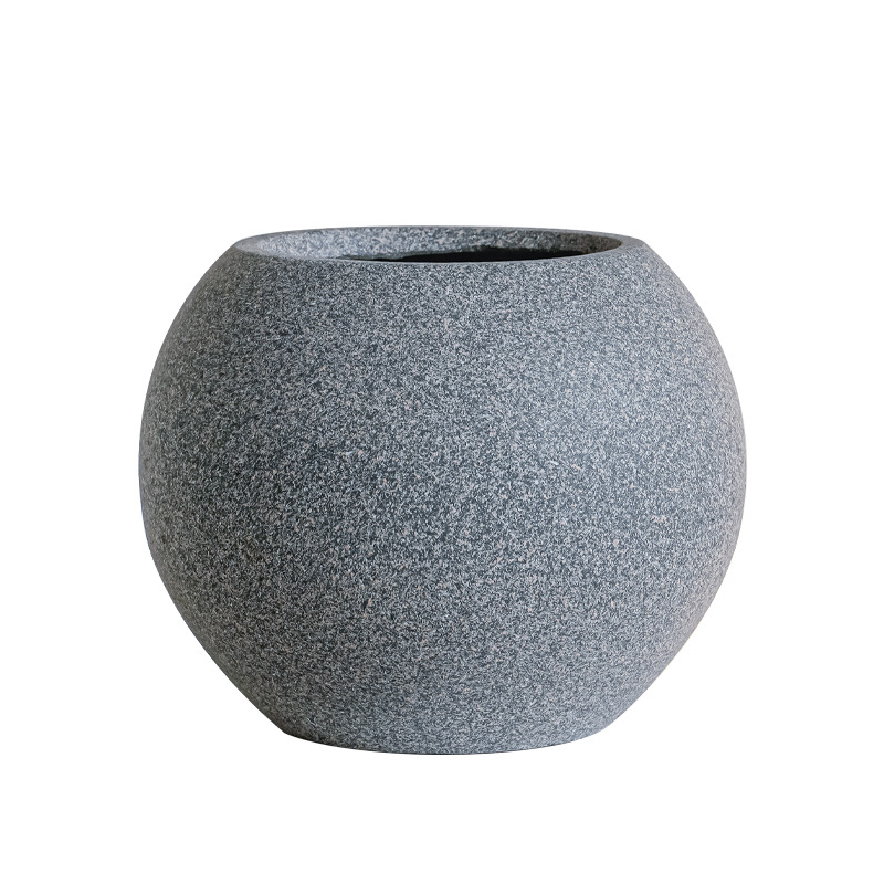 Gran calibre creativo maceta de cemento de magnesio de alta gama lujo ligero minimalista sala de estar balcón patio terraza decoración de la casa en maceta