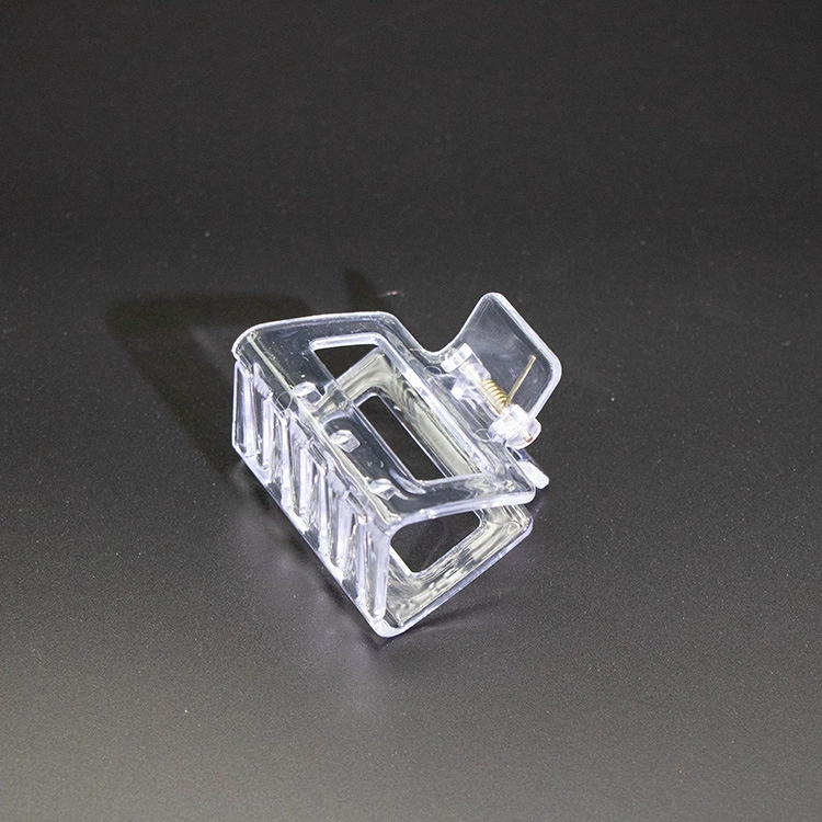 Маленький Размер 5,2 см Прозрачный квадратный зажим для захвата темперамент волос с высоким чувством зажим для акулы ручной работы DIY ювелирные аксессуары
