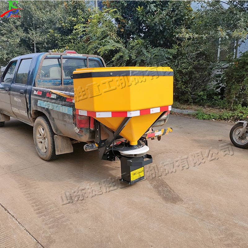 Esparcidor de agente de fusión de nieve montado en el vehículo pequeña máquina de propagación de hielo de invierno y pavimento de nieve equipo de propagación de arena