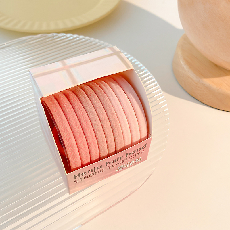 Las muchachas de la banda de goma del lazo del pelo de los niños no hacen daño a la cuerda del pelo banda elástica del pelo del bebé banda de goma colorida de la muchacha de la cuerda