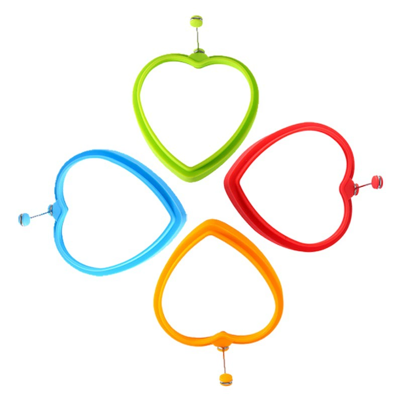 Силиконовый омлет с ручкой из нержавеющей стали в форме сердца омлет Кольцо Блин пашот Яйцо Кухня креативная форма для выпечки