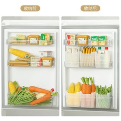 冷蔵庫のサイドドアの貯蔵箱の食品の野菜の果物の分類の新鮮な箱の雑物の収納箱のショウガのニンニクの収納箱