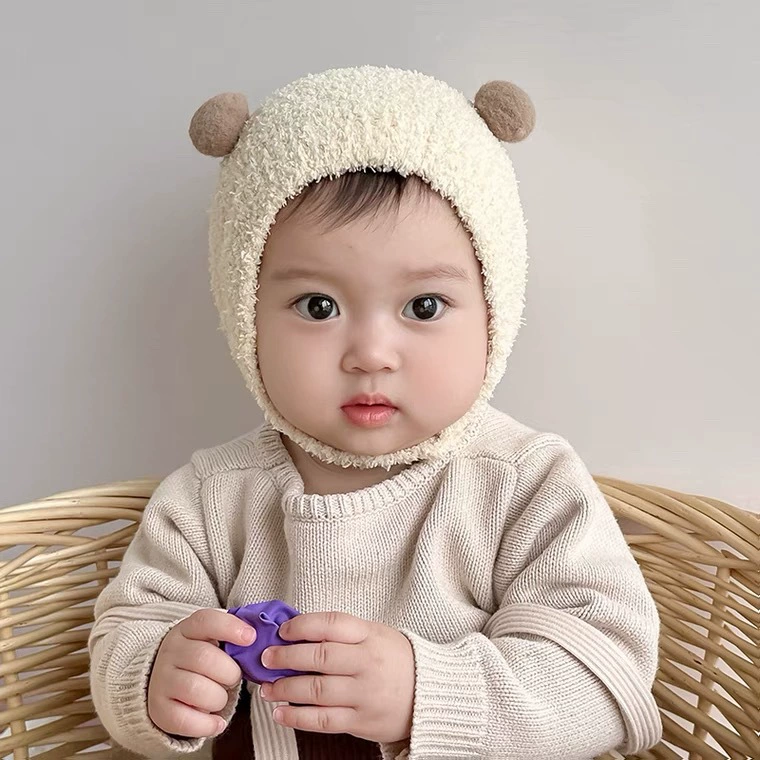 Детская шапка осенняя и зимняя новорожденная детская ушная шапка хлопок милый теплый мужчина и женщина