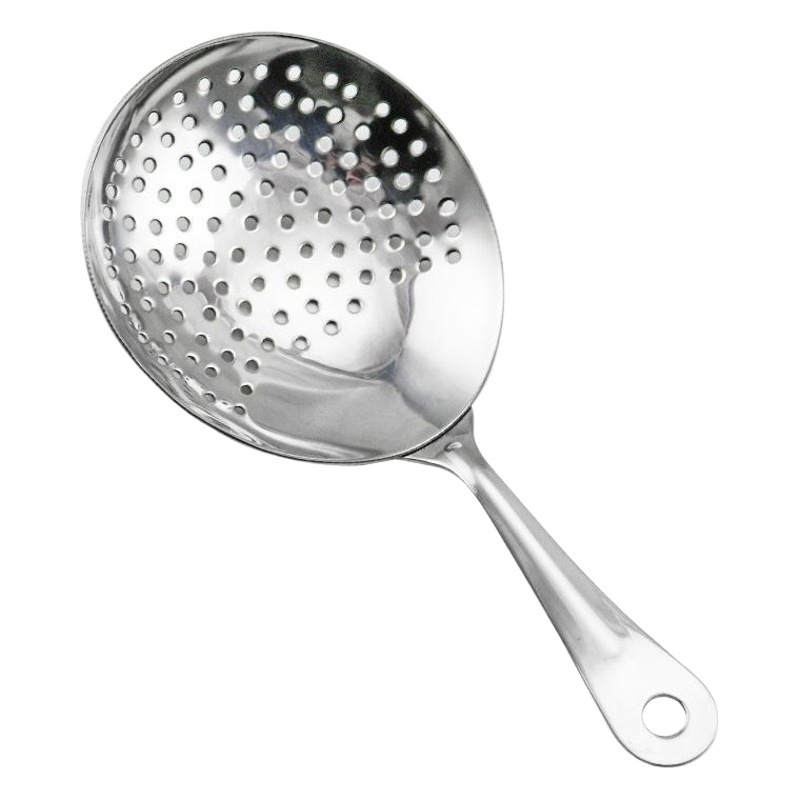 Colador de hielo de acero inoxidable 304 para bar, cuchara para hielo, separador de hielo para cócteles, herramienta para remover hielo.