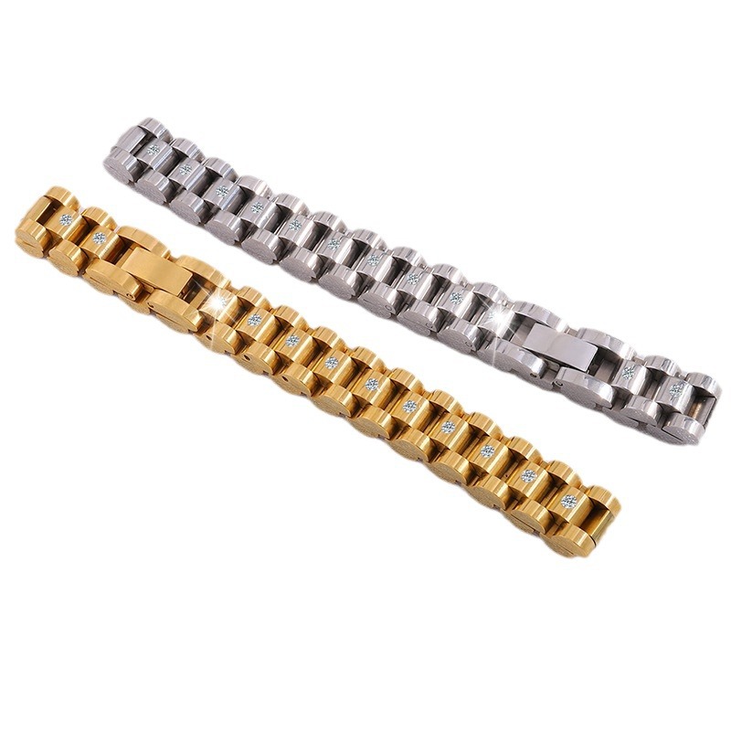 Pulsera de acero de titanio, estilo europeo y americano, ligera y lujosa, correa de reloj para hombre, pulsera de alta gama, de precisión, muy vendida en el mercado internacional.