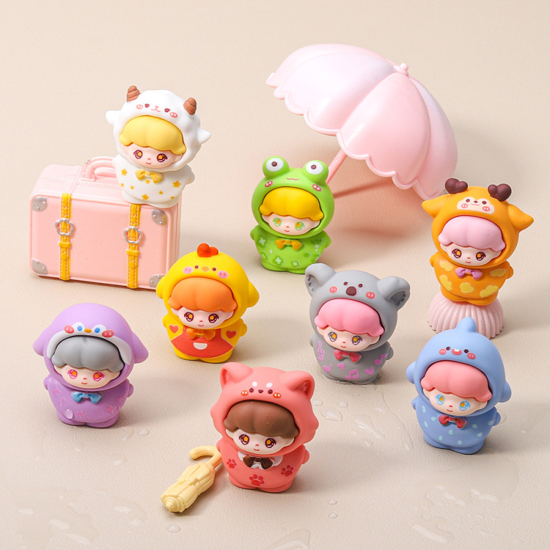 感触ペイント小動物レインコート Dimo 樹脂小さな装飾品ジュエリーアクセサリー diy ペンダントかわいいペア卸売|undefined