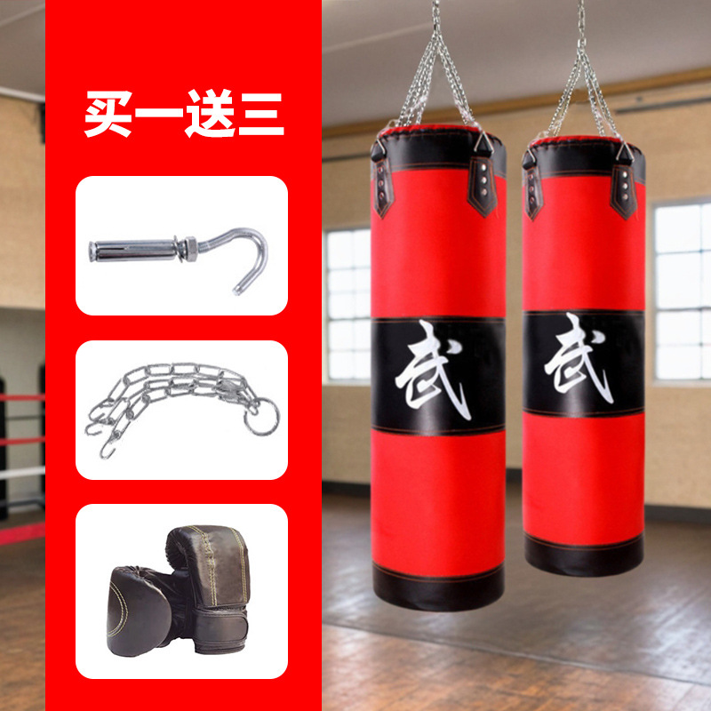 Boxeo bolsa de arena colgando bolsa de arena de cuero para el hogar para niños boxeo taekwondo adulto profesional Sanda equipo de entrenamiento de combate