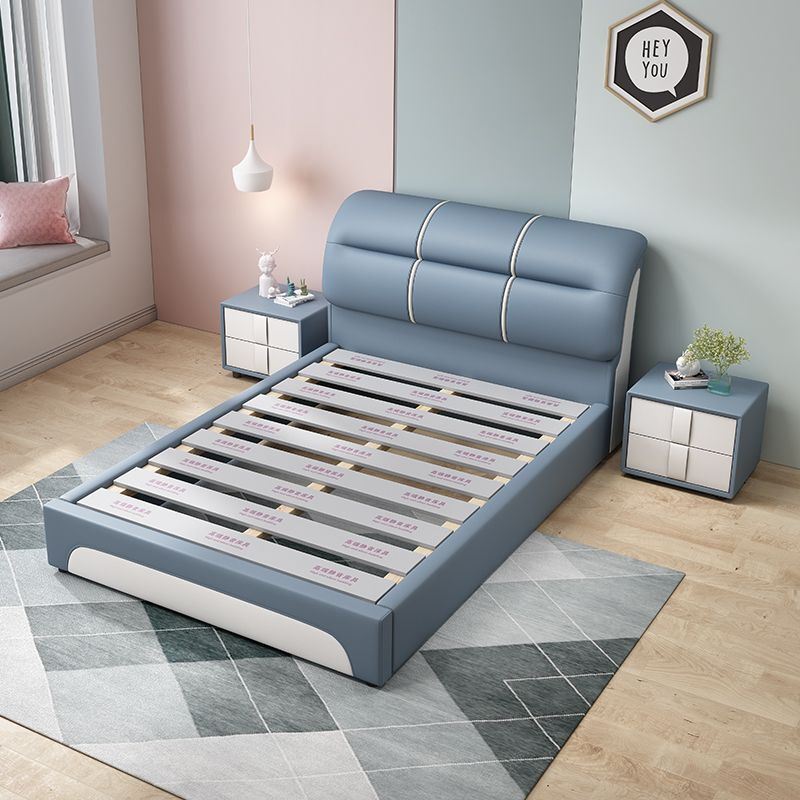 Children's Bed 1m for Home Use in Children's Rooms, Girls' Bedrooms, Small Apartments, High-End Durable Guest Rooms, Soft-Packed Simple Leather Bed Children's Bed 1m for Home Use in Children's Rooms, Girls' Bedrooms, Small Apartments, High-End Durable Guest Rooms, Soft-Packed Simple Leather Bed