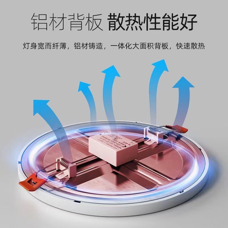 LED 超薄型調整可能なオープンホールダウンライト埋め込み型ラウンド天井スポットライト家庭用廊下通路オープンホールライト|undefined