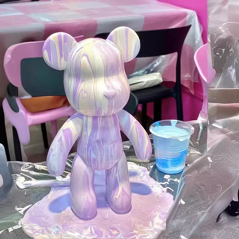 网红流体熊暴力熊手工diy制作玩偶小众高档情侣生日礼物送女闺蜜