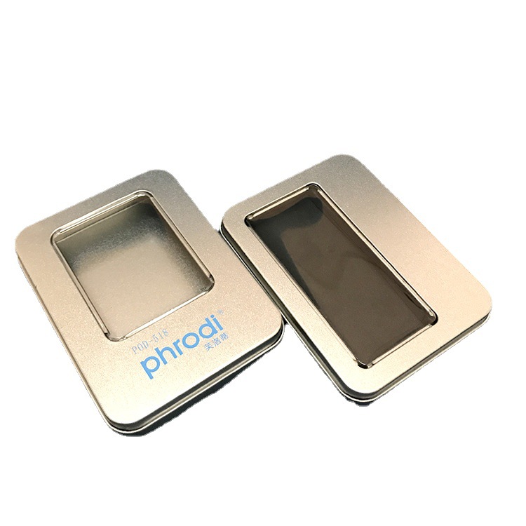 定制马口铁蓝牙耳机U盘包装电子产品盒陀螺内存卡盒便携收纳开窗