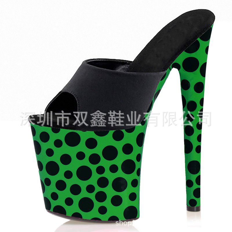 Zapatillas cubiertas 20cm, sandalias pole dance