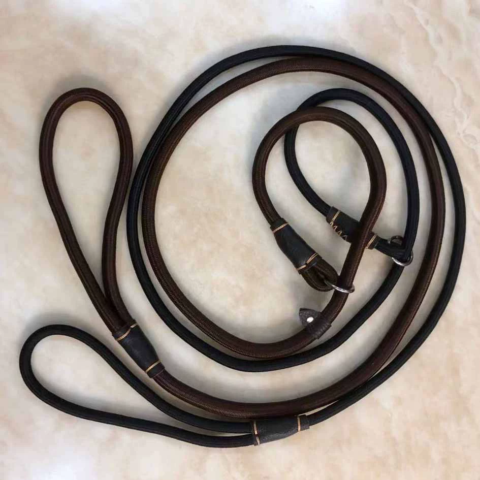 Поводок для собаки P-цепь, ошейник для собаки, нейлоновая интегрированная цепь для собаки P-веревка, взрывозащищенный универсальный поводок для прогулок с собакой Teddy