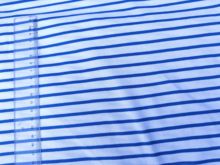 品牌尾单 纯棉双纱蓝白条汗布 门幅1.8米