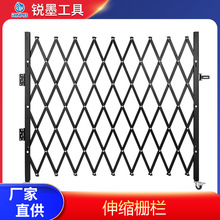 可伸缩车道栅栏门可扩展栅栏移动屏障便携式障碍门使用室内及室外