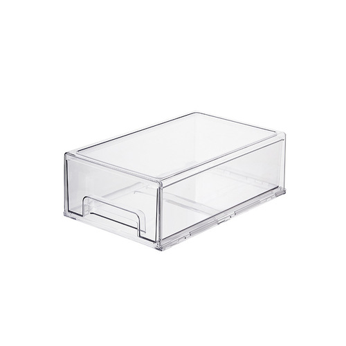 Desktop cosmetics mask storage box acrylic transparent drawer type stackable multi-layer skin care storage box