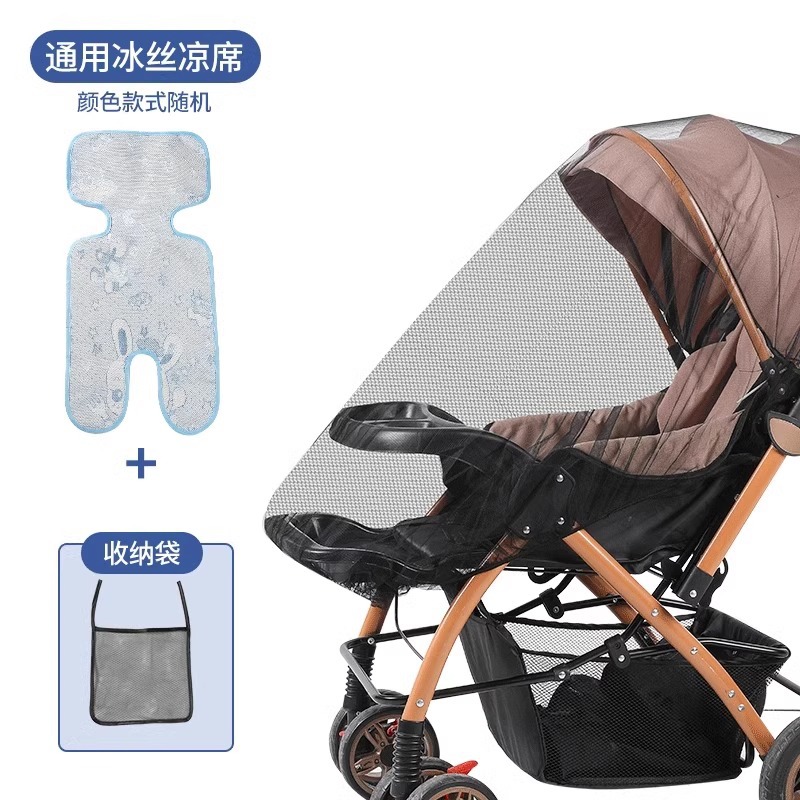 Carrinche de bebé mosquiteros de cubierta completa, carrinche de bebé general, cubierta anti-mosquiteros para niños, paraguas para niños pequeños, hilo de malla de cifrado ampliado
