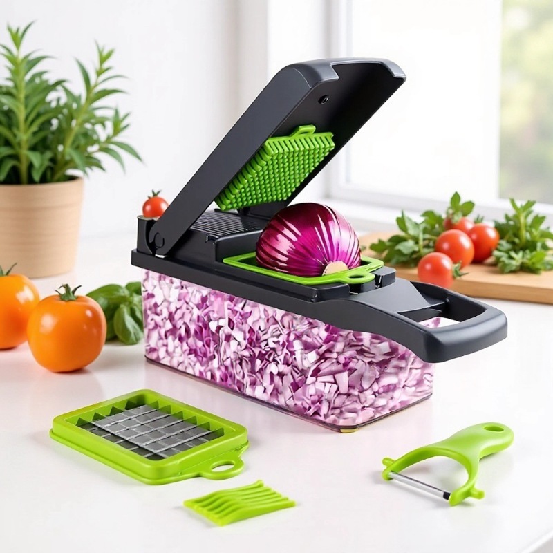 Cocina multifuncional cortador de verduras cortador de seda transfronterizo limpiador de seda doméstico al por mayor raspador de seda cortador de verduras artefacto mágico