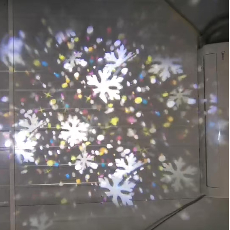 クロスボーダースノーフレークプロジェクターランプクリスマス装飾ライトレーザースポットライトホリデー雰囲気ステージLEDレーザープロジェクターランプ|undefined