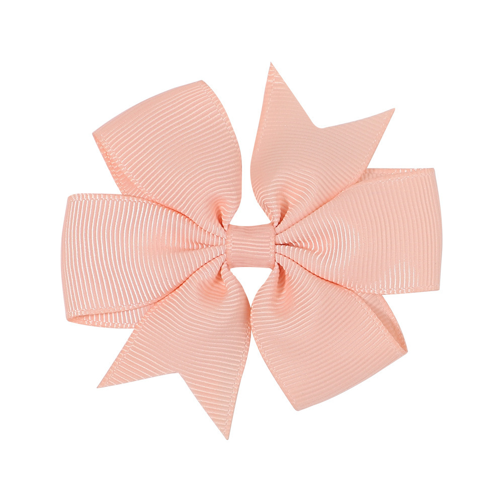 Transfronterizos Europa y América Amazon hecha a mano burbuja de flores para niños cola de golondrina en V ribbed cinta arco clip para el pelo image 14