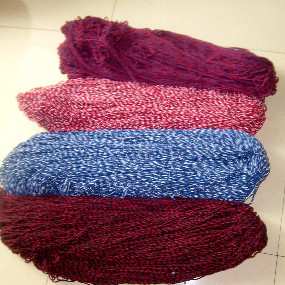 Replace mop head,Cotton cord,strapping tape self-control Mop parts Flower Line Red and white blue Mop